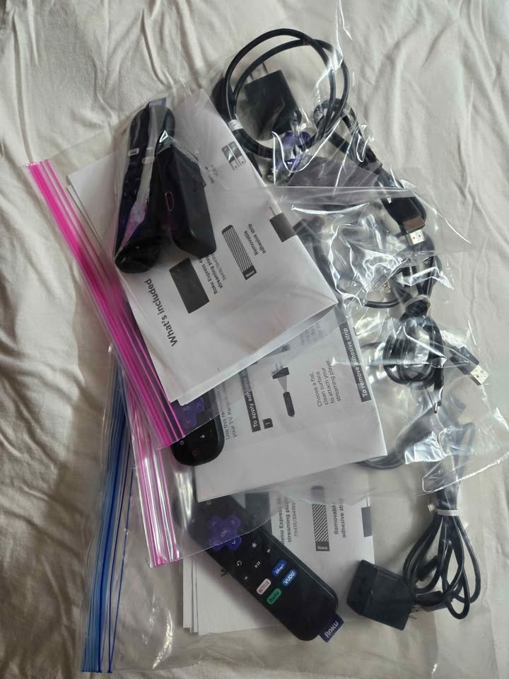 Roku Express 4K+ package. FREE CHANNELS and APPS