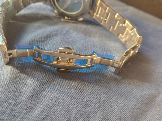 Pagini Design stainless steel clear back watch