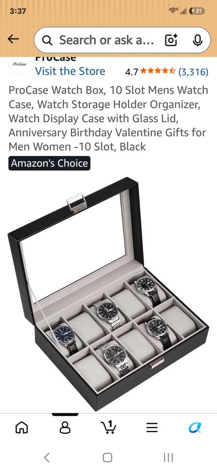 10 space luxury watch case