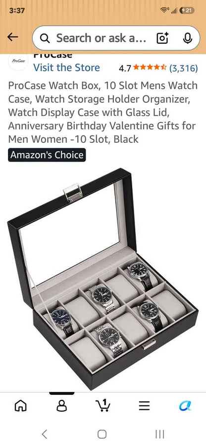 10 space luxury watch case