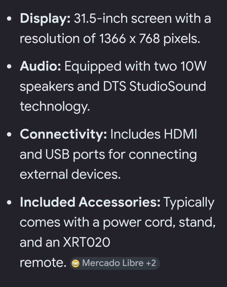 Vizio 32in Roku included flat screen D series