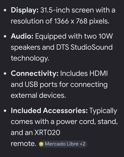 Vizio 32in Roku included flat screen D series
