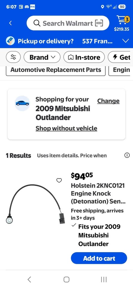 2009 Mitsubishi outlander XLS Sport Utility 4D
