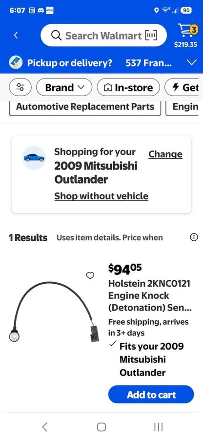 2009 Mitsubishi outlander XLS Sport Utility 4D