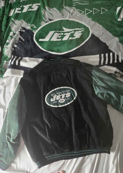 Vintage 1990s New York Jets Bomber Jacket