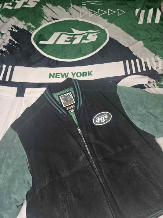 Vintage 1990s New York Jets Bomber Jacket