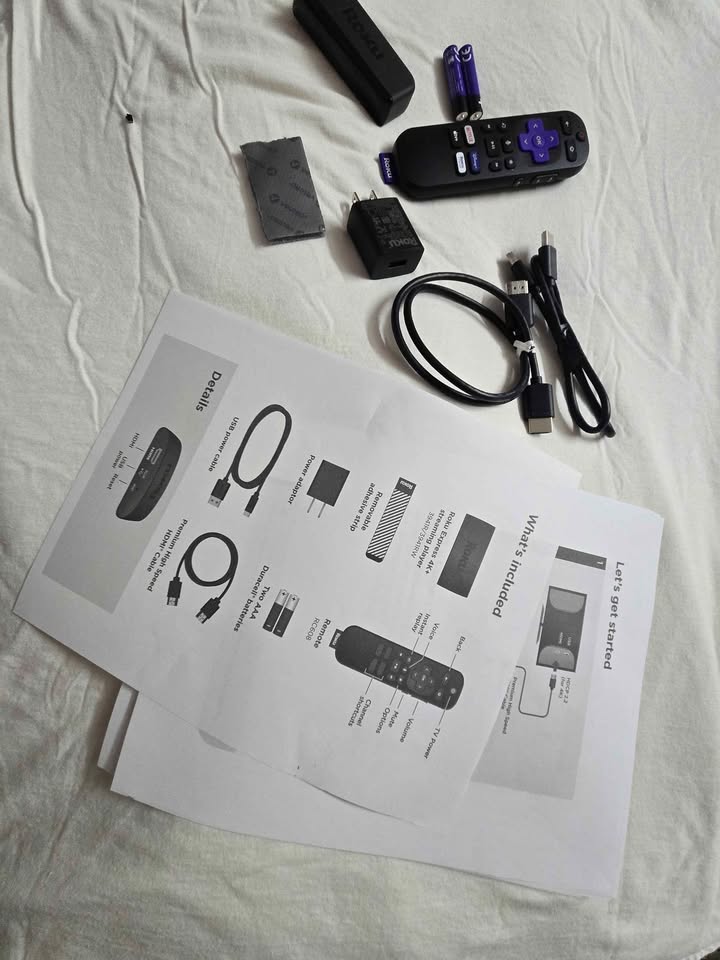 Roku Express 4K+ package. FREE CHANNELS and APPS