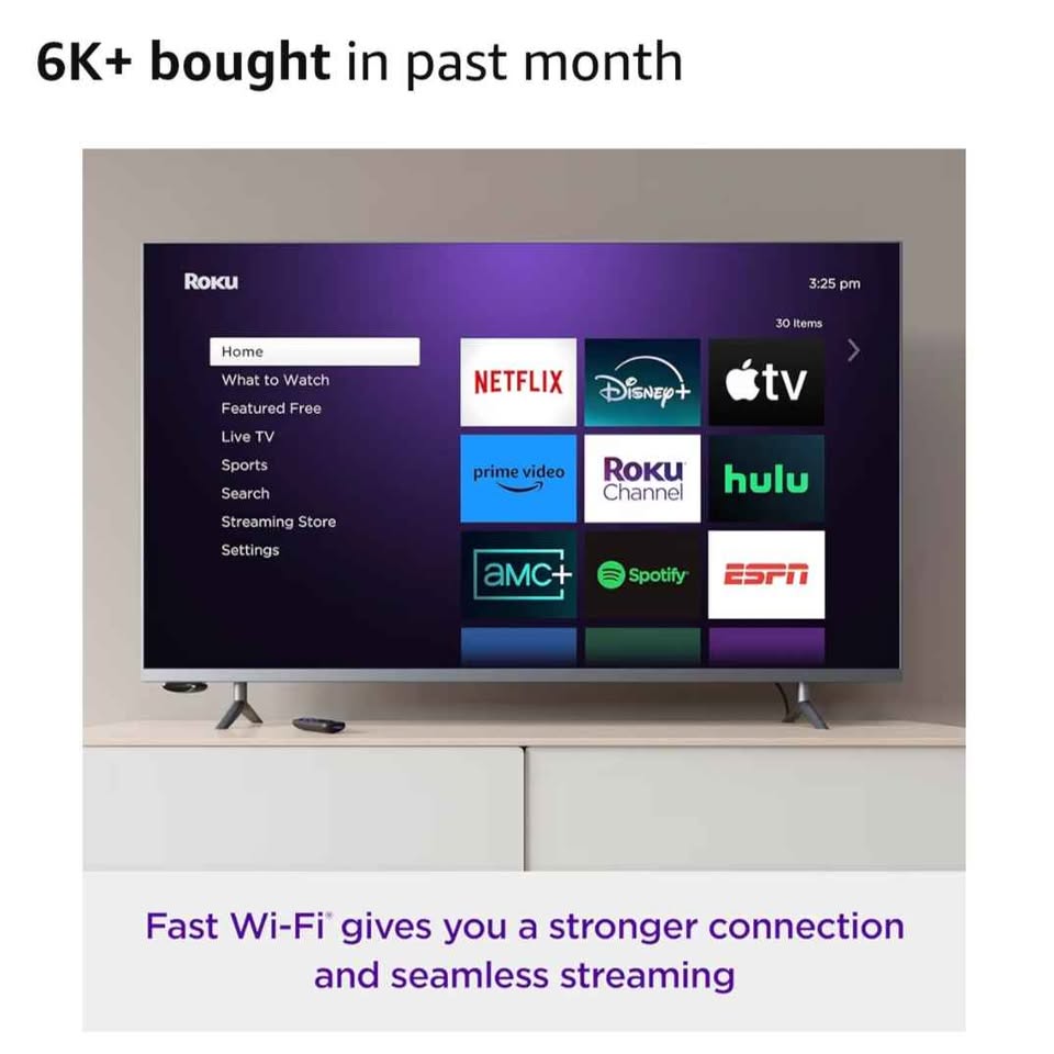 Roku Express 4K+ package. FREE CHANNELS and APPS