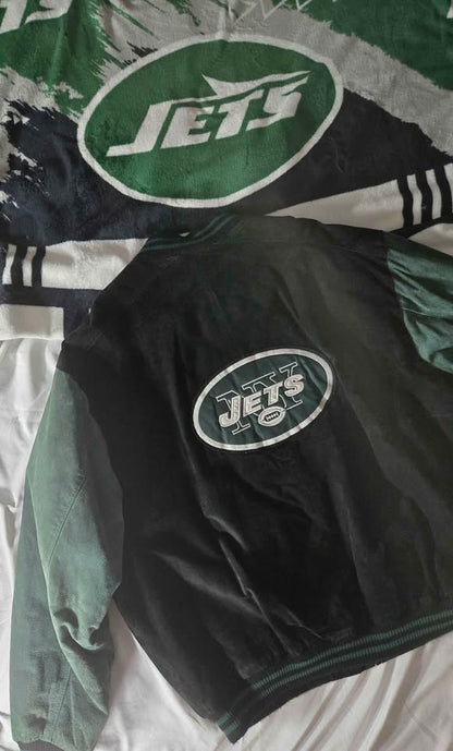 Vintage 1990s New York Jets Bomber Jacket