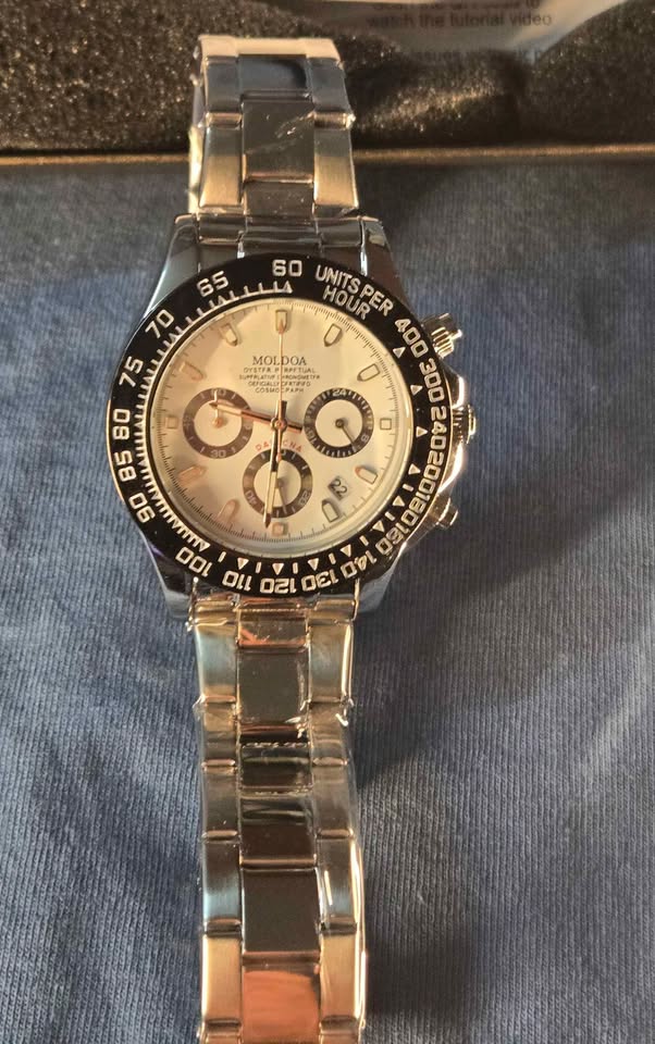 Pagini Design stainless steel clear back watch