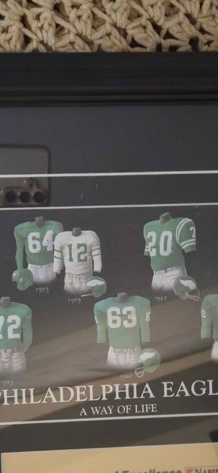 Picture of the Philadelphia Eagles jersey history