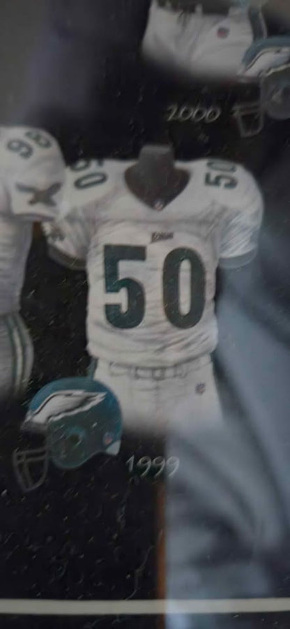 Picture of the Philadelphia Eagles jersey history