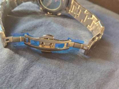Pagini Design stainless steel clear back watch