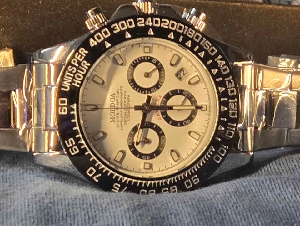 Pagini Design stainless steel clear back watch