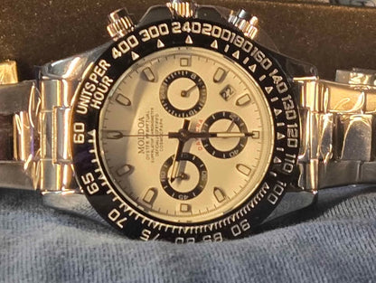Pagini Design stainless steel clear back watch