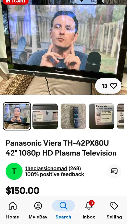 Panasonic 42in 1080HD viera TV