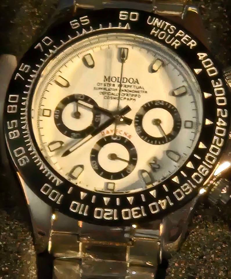 Pagini Design stainless steel clear back watch