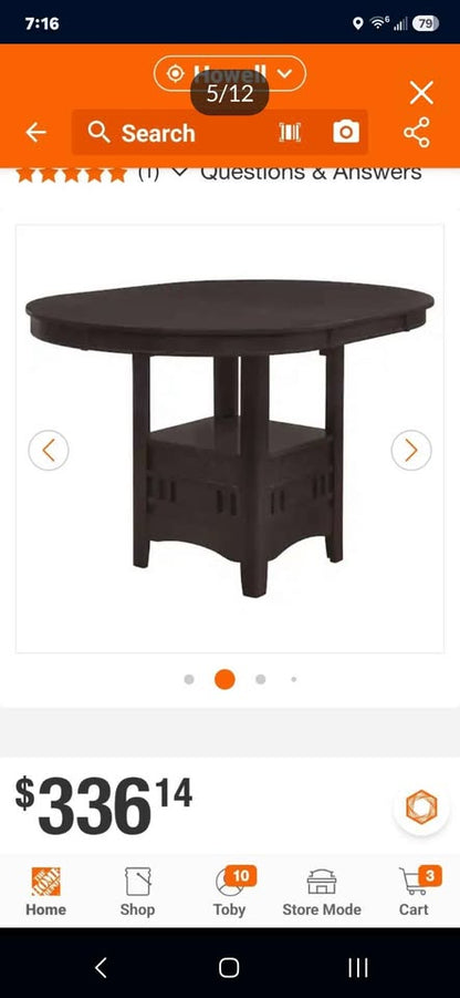 Counter high Table and chairs (Pub set)