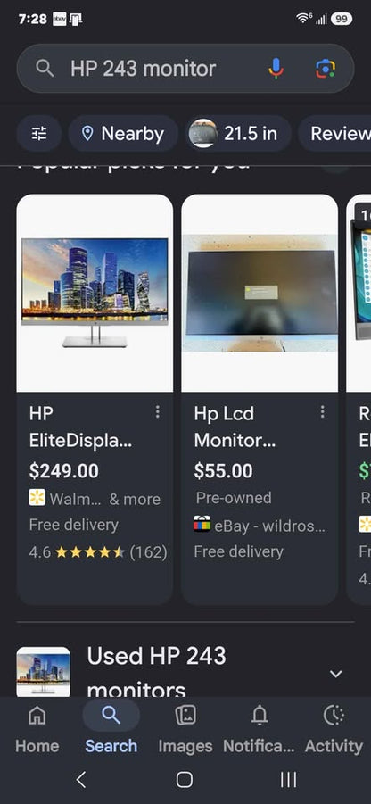 HP Gaming monitor