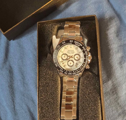Pagini Design stainless steel clear back watch