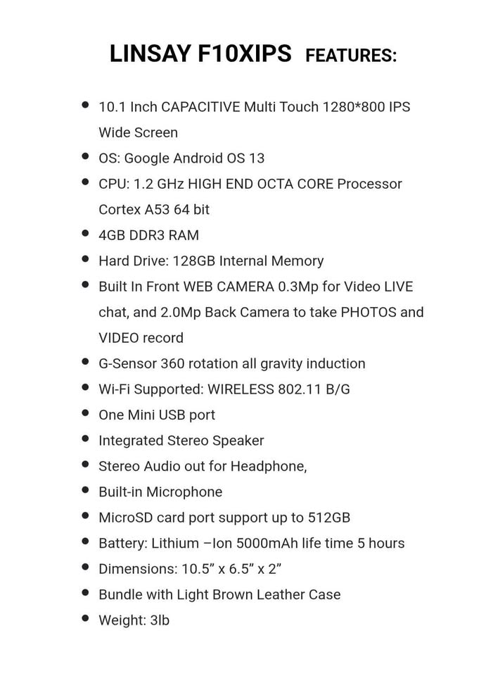 10.1 tablet 128g. 2 in 1 NEW