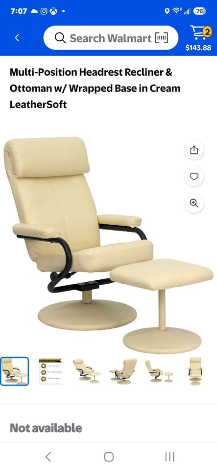 Scandinavian swival pedestal full recline chairs with ottoman