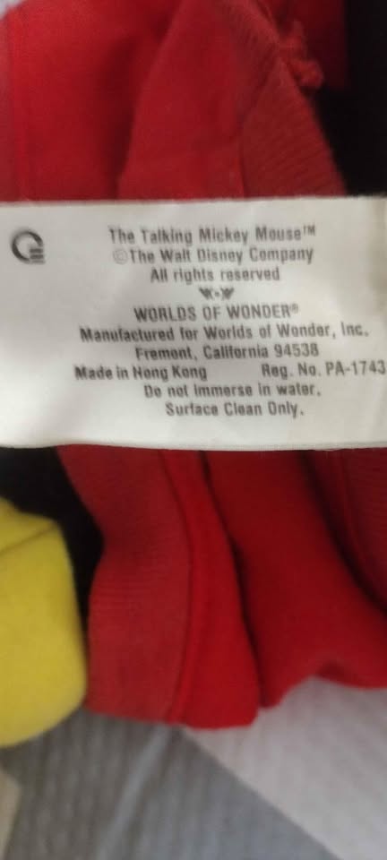 Vintage Talking Mickey Mouse