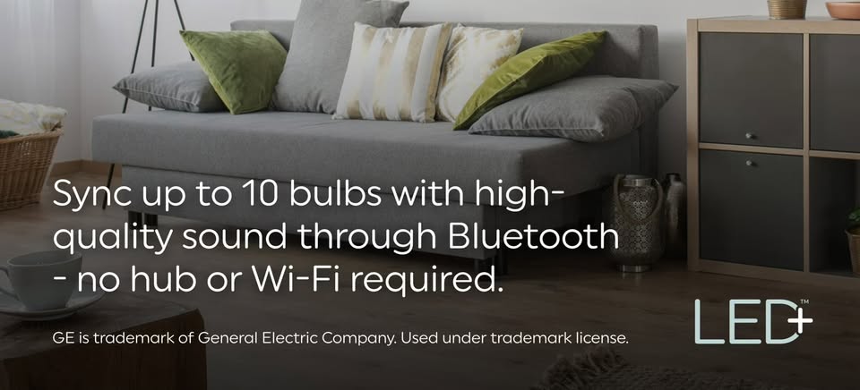 GE LED+ Bluetoothv Speaker LED Light Bulb
