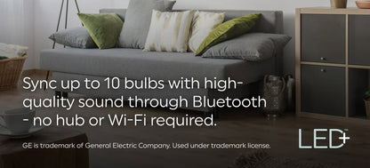 GE LED+ Bluetoothv Speaker LED Light Bulb