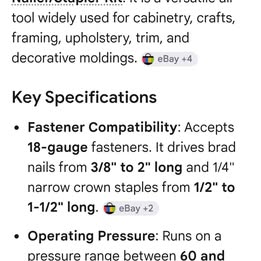 2 in 1 Brad Nailer/stapler