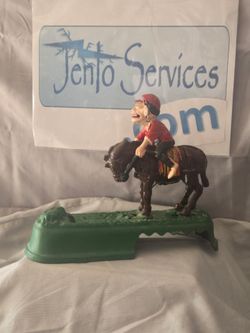 Vintage cast iron horse bank
