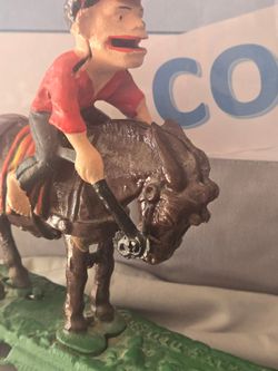 Vintage cast iron horse bank