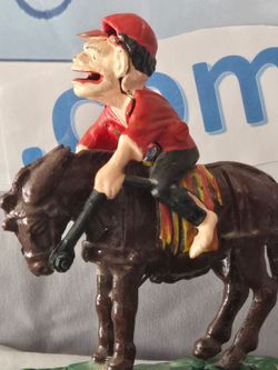 Vintage cast iron horse bank