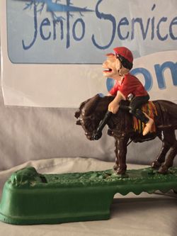 Vintage cast iron horse bank