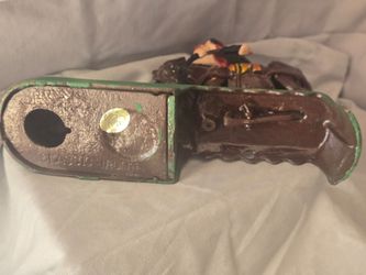 Vintage cast iron horse bank