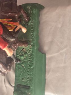 Vintage cast iron horse bank
