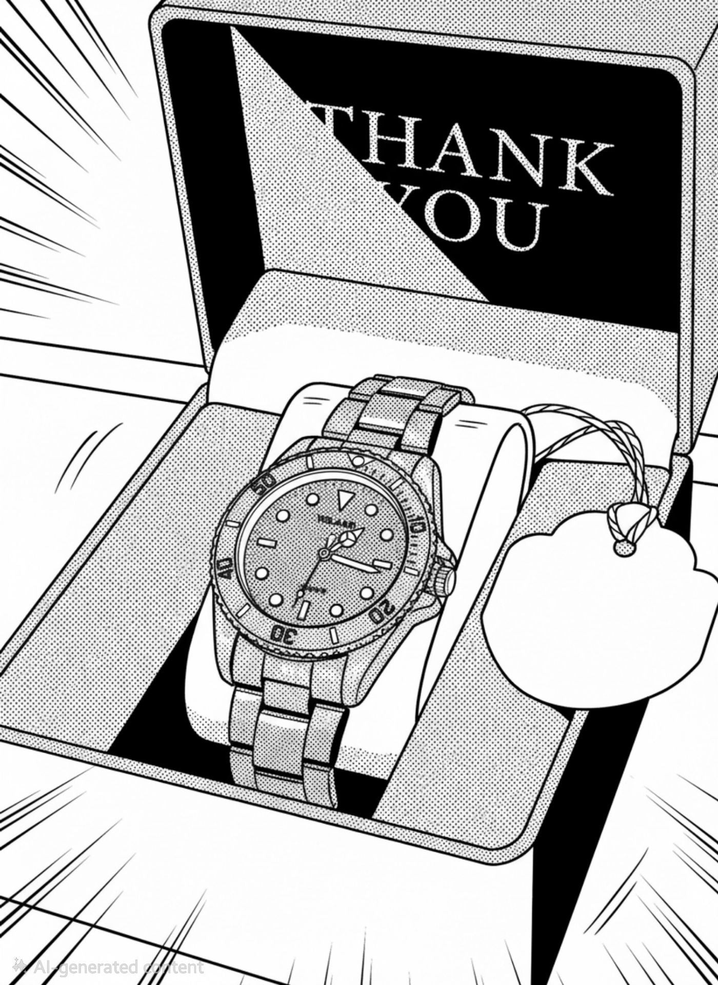 Red Stainless Divers' Watch
