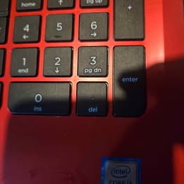 Scarlet Red HP B series Laptop win 10