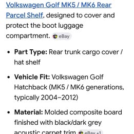 VW rear deck lid Oem NEW