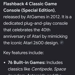 Atari Flashback 4 - 76 games w/wireless console