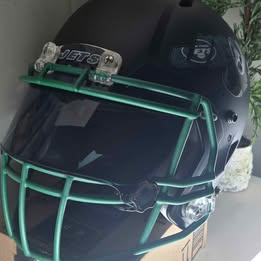Black NY Jets replica fullsize helmet