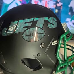 Black NY Jets replica fullsize helmet