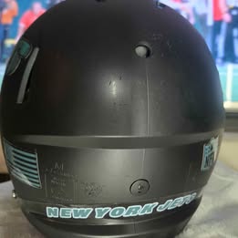 Black NY Jets replica fullsize helmet