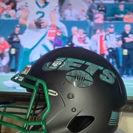 Black NY Jets replica fullsize helmet