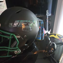 Black NY Jets replica fullsize helmet