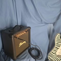 Crescent vintage electric guitar and ibanez vintage amp -Includes new set of strings also