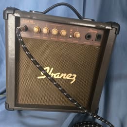 Crescent vintage electric guitar and ibanez vintage amp -Includes new set of strings also