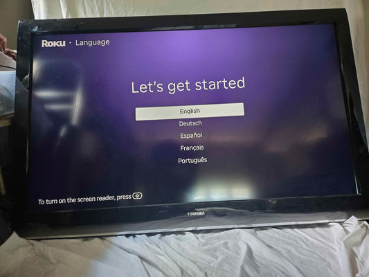 60" Toshiba with Roku free streaming TV