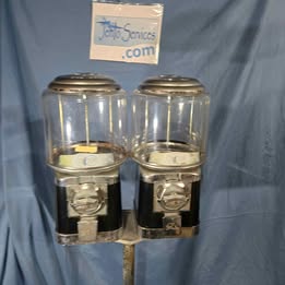 Vintage Dual Beaver Gumball machine