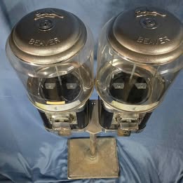 Vintage Dual Beaver Gumball machine